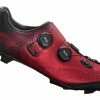 Paire De Chaussures VTT Shimano XC702 Rouge Rouge / Noir