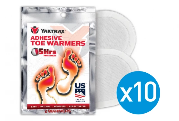 Lot De 10 Paquets De Chaufferettes Pour Orteils Yaktrax Adhesive Toe Warmers 5 Heures 1 Lot De 10 Paquets De Chaufferettes Pour Orteils Yaktrax Adhesive Toe Warmers 5 Heures