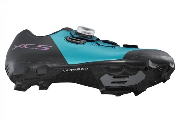 Paire De Chaussures VTT Femme Shimano XC502 Vert Océan Gris / Violet 4 Paire De Chaussures VTT Femme Shimano XC502 Vert Océan Gris / Violet – Image 4