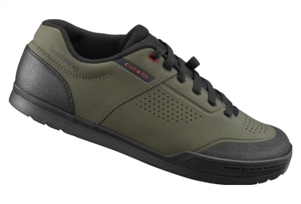 Paires De Chaussures VTT Shimano GR901 Vert Olive Noir 1 Paires De Chaussures VTT Shimano GR901 Vert Olive Noir