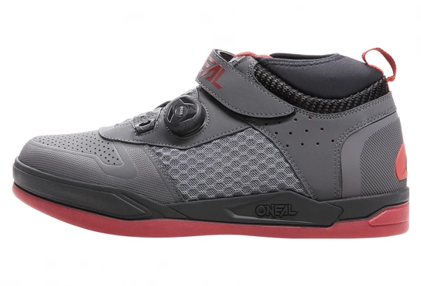 Paire De Chaussures VTT O'Neal SESSION SPD V.22 Gris/Rouge Noir 2 Paire De Chaussures VTT O'Neal SESSION SPD V.22 Gris/Rouge Noir – Image 2