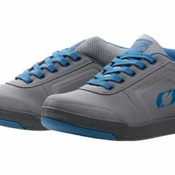 Paire De Chaussures VTT O'Neal PINNED PRO FLAT Pedal V.22 Gris/Bleu Vert / Bleu