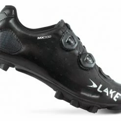 Chaussures VTT Lake MX332-X Clarino Noir / Argent Version Large