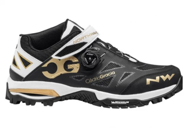 Chaussures VTT Northwave Enduro Mid Cédric Gracia Blanc / Or 1 Chaussures VTT Northwave Enduro Mid Cédric Gracia Blanc / Or