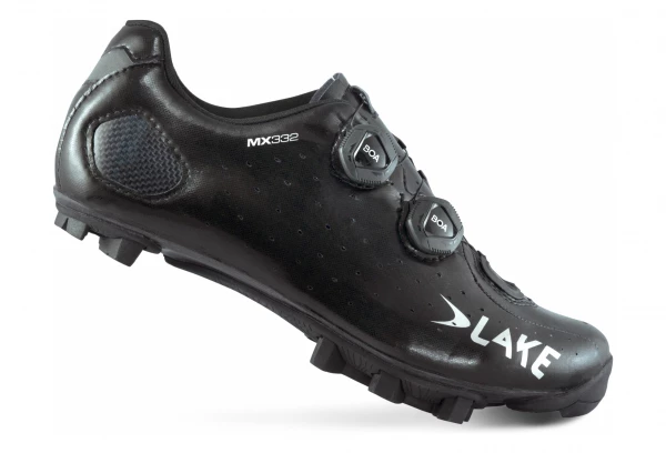 Chaussures VTT Lake MX332 Clarino Noir / Argent 1 Chaussures VTT Lake MX332 Clarino Noir / Argent