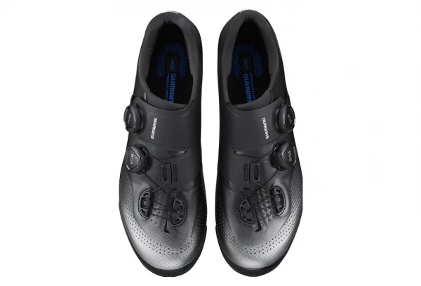 Paire De Chaussures VTT Shimano XC702 Large Noir/Argent 2 Paire De Chaussures VTT Shimano XC702 Large Noir/Argent – Image 2